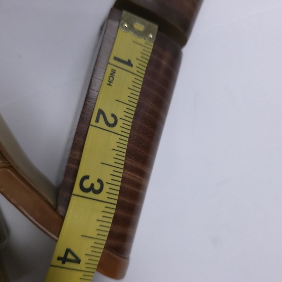 Marc Fisher Elegant Tan Women's Chunky Heel Sandals Sz 7½m - Picture 7 of 7